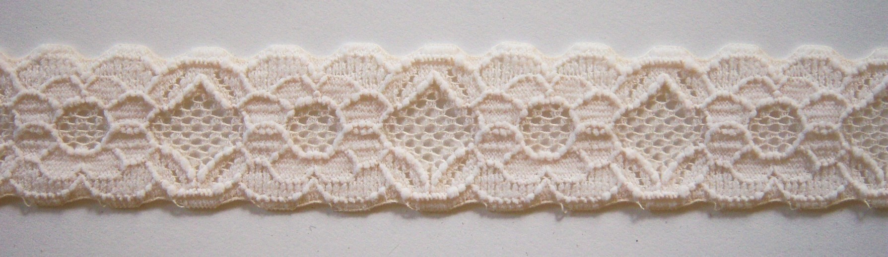 Ecru 1" Stretch Lace