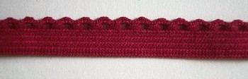 Ruby 7/16 Inch Picot Elastic