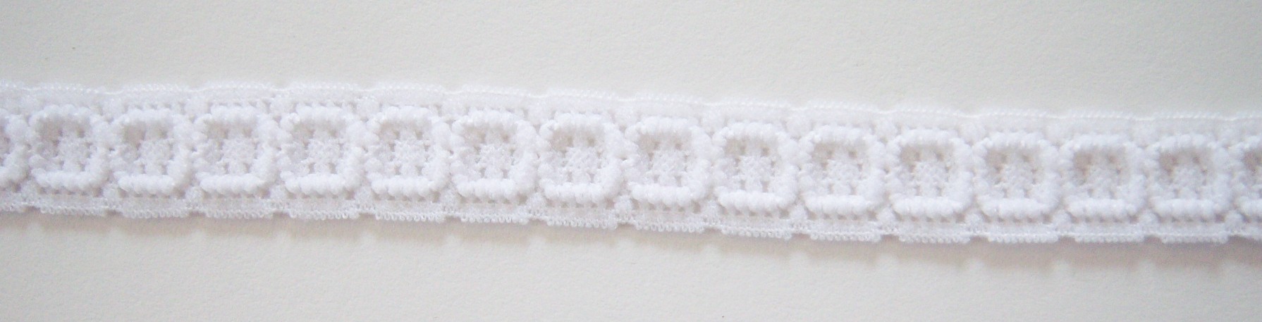 White Soft 1/2"Stretch Lace