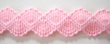 Peach 5/8 Inch Wavy Elastic