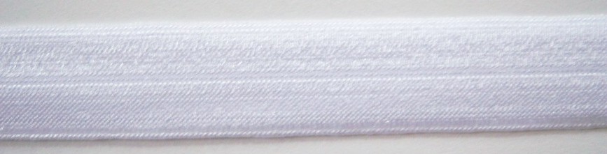 White Satin Fold Over Elastic