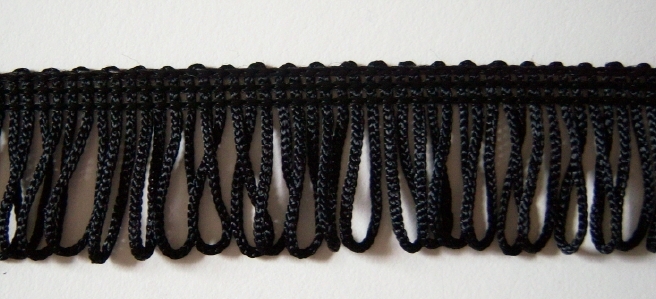 Wrights Black 1" Fringe