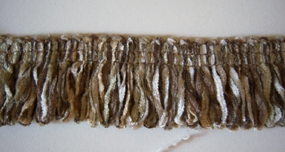 Cocoa/Loden Chenille 1 1/2" Fringe