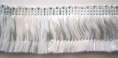 White/Pearl Blue 1 1/2" Fringe