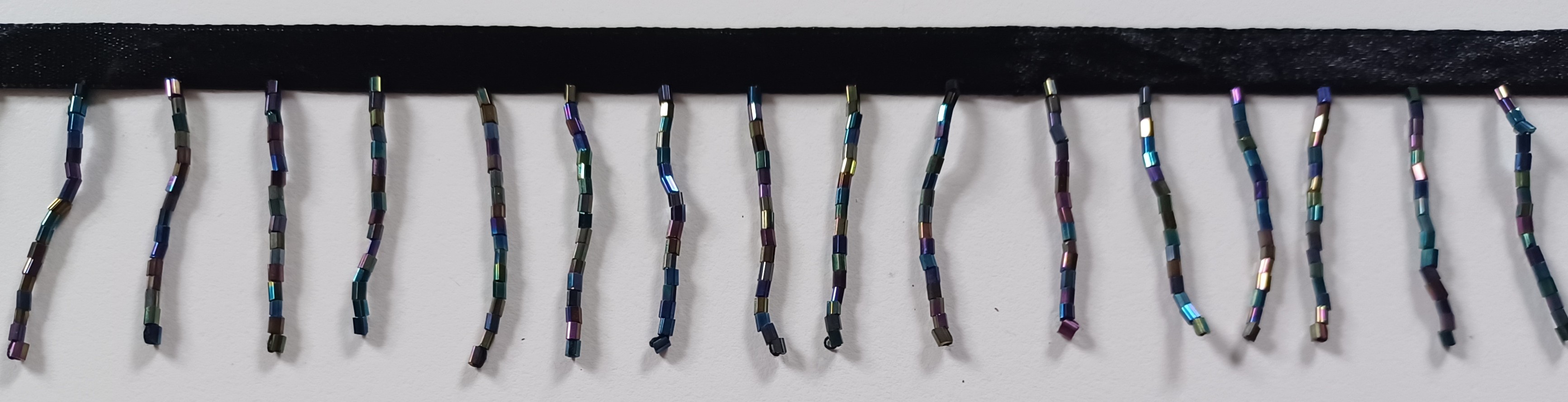 Black Plastic Bead 1 3/4" Fringe