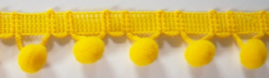 Lemon 1 1/8" Ball Fringe