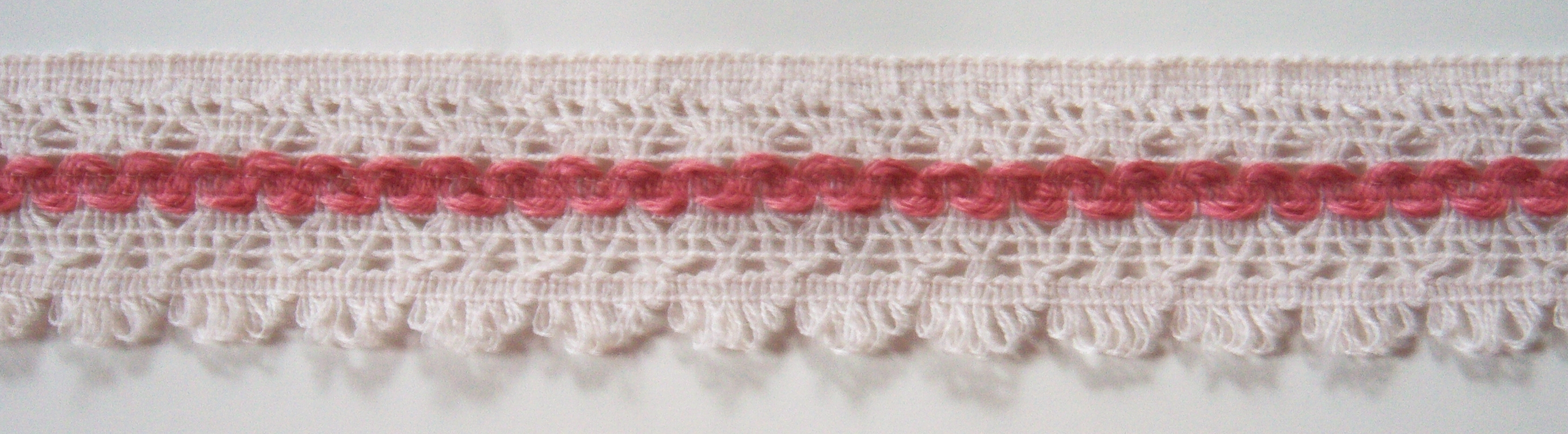 Natural/Rose 1 1/2" Lace