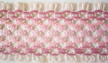 Pink Ombre 2" Polyester Cluny
