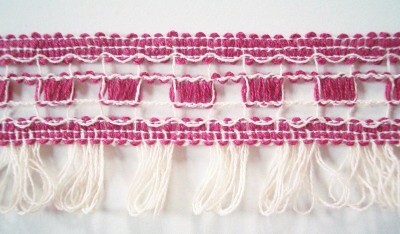 Natural/Mauve 2" Fringe