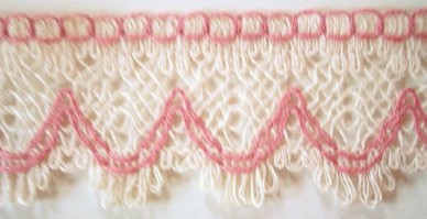 Natural/Rose 2" Lace