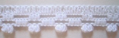 White Cotton 5/8" Cluny Lace