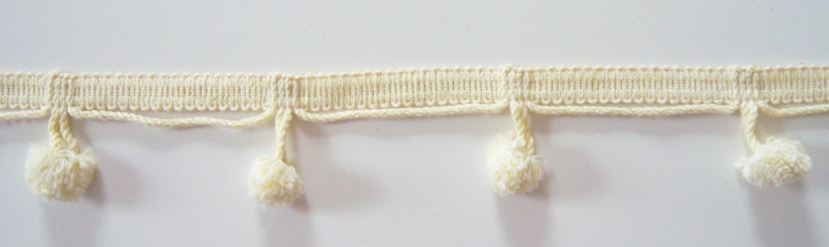 Ivory 2" Ball Fringe Sewing Trim