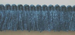 Slate Blue Brush 1 1/4" Fringe