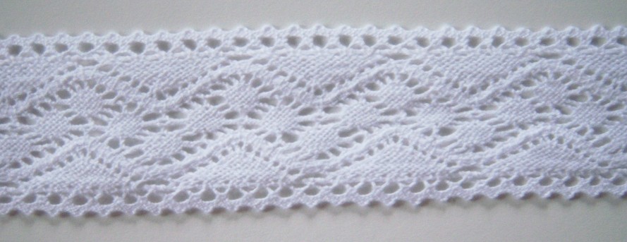 White 1 3/4" Cluny Lace