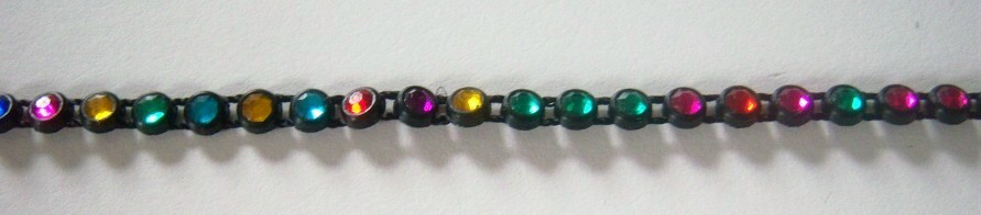 Black 5mm-3/16" Rainbow Strand