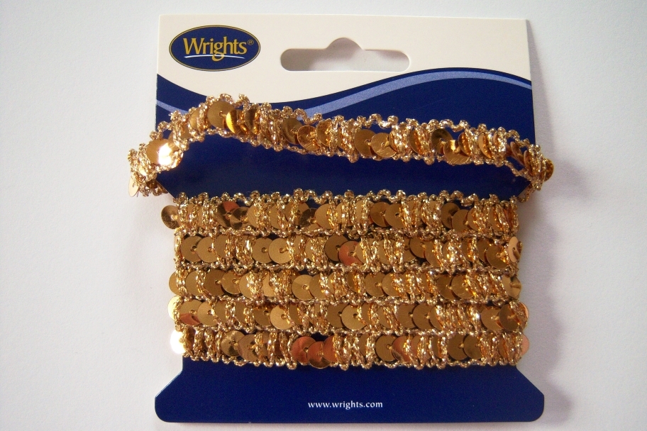 Gold 7/16" Sequin Sparkle