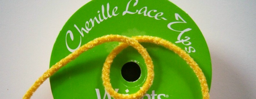 Yellow Acrylic Chenille 1/8" Cord