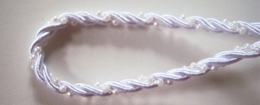 Wrights White Beaded 3/16" Satin Cord