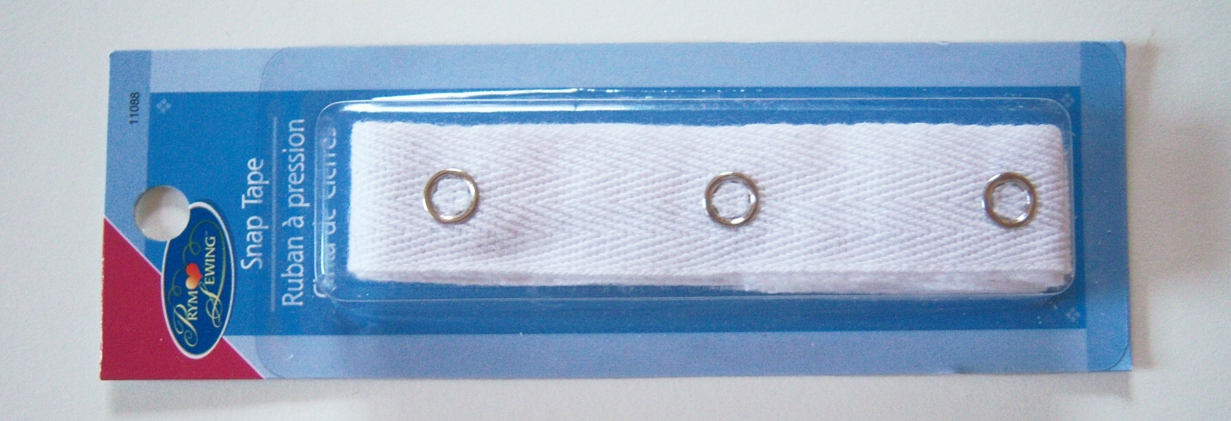 Prym White Snap Fastener Tape