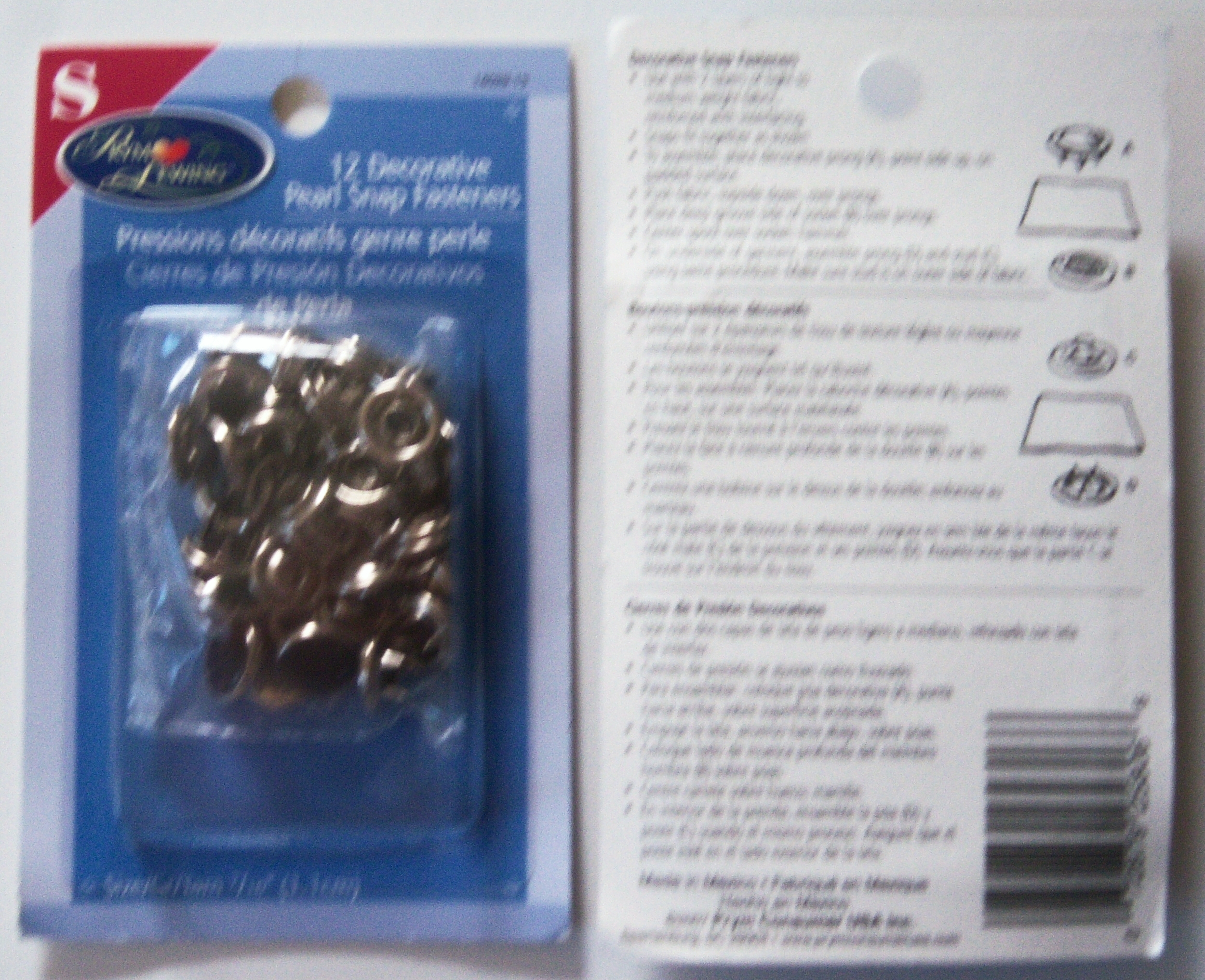 Prym 12 Black Pearl Snaps