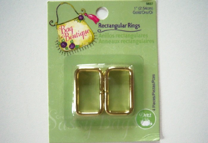 Dritz 9837 Gold Rectangular Rings