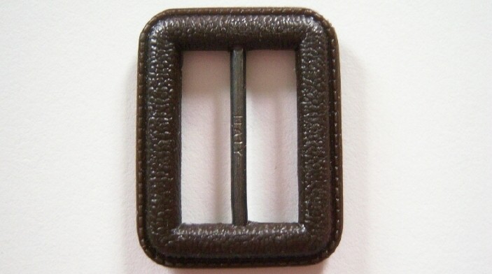 Brown 1 1/4" x 1 1/2" Plastic Buckle