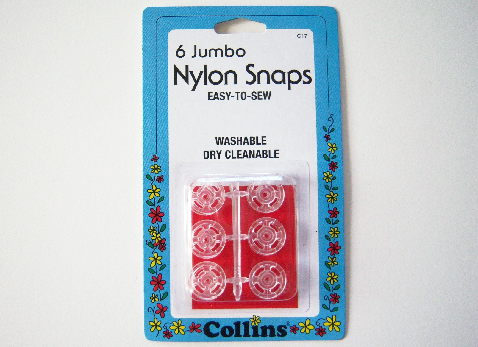 Collins Clear Jumbo Sew On Snaps
