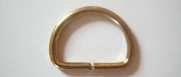 Gold Heavy 1" Dee Ring