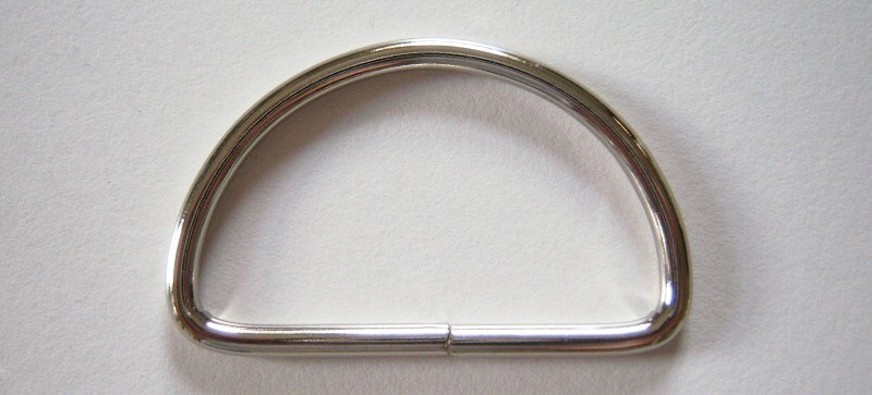 Nickel 1 1/2" Dee Ring