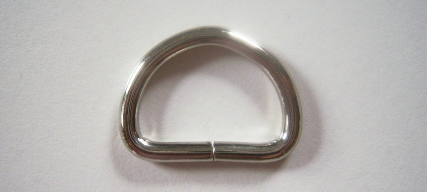 Nickel Heavy 5/8" Dee Ring