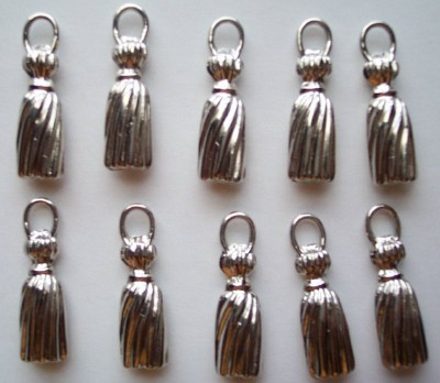 Nickel Tassel Metal Zipper Pull