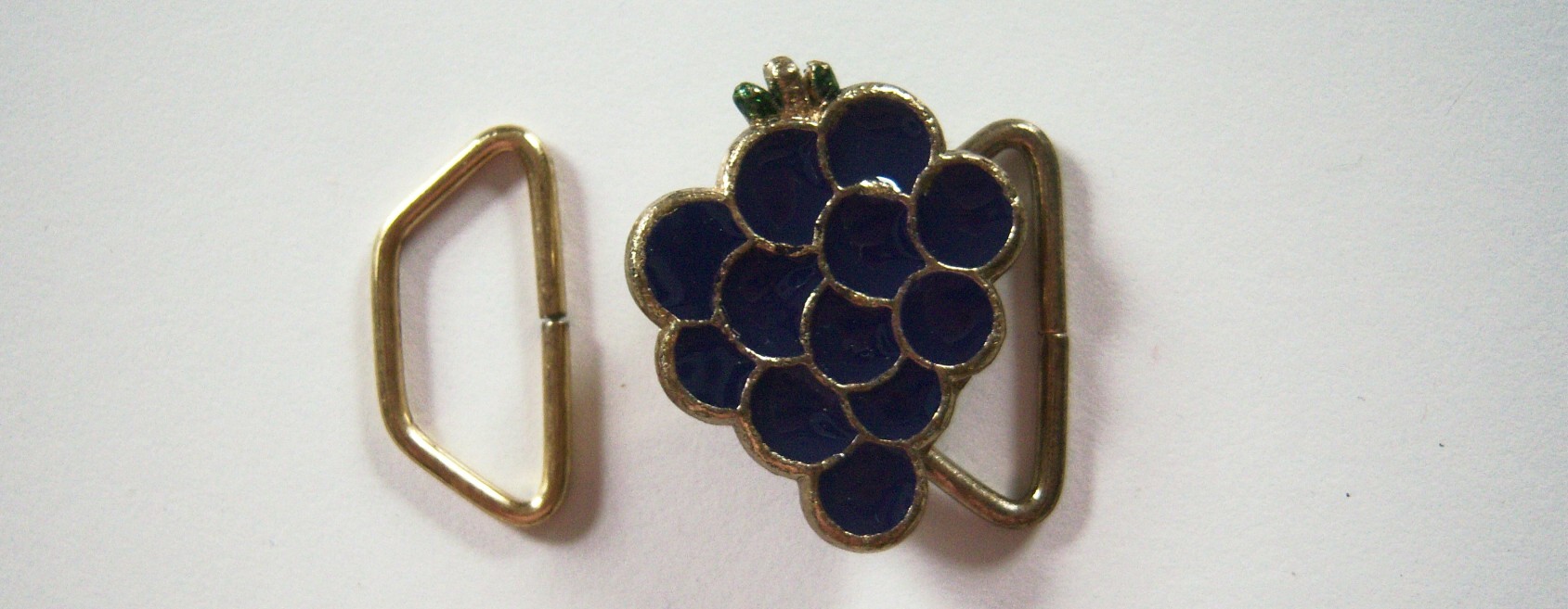 Gold/Purple Grapes 1" Buckle