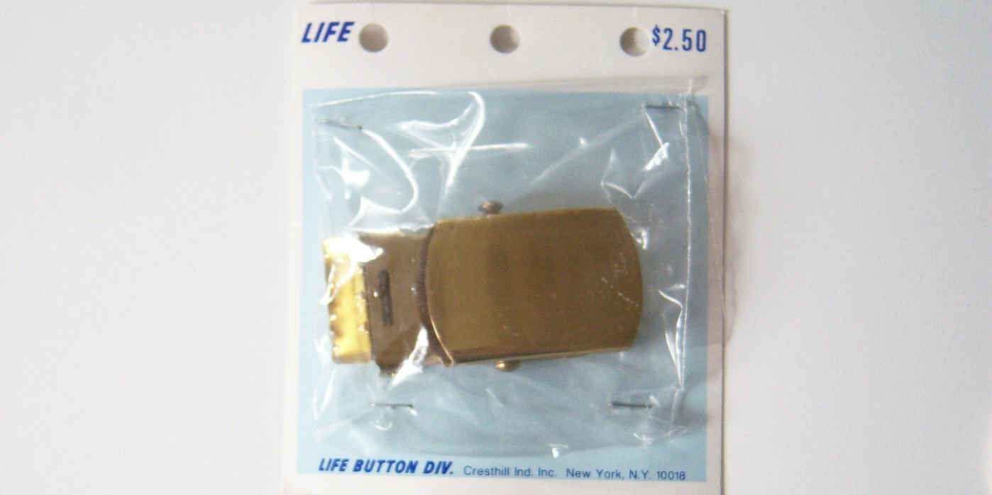 Shiny Gold 1" Adjustable Buckle
