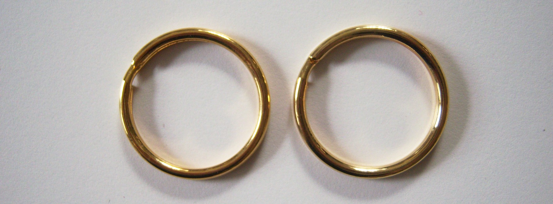 Gold Metal 1 1/4" Key Ring