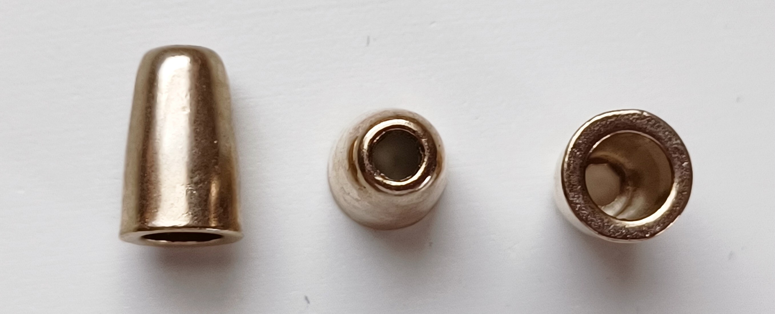 Antique Gold 1/4" - 3/8" Metal 9/16" Cone