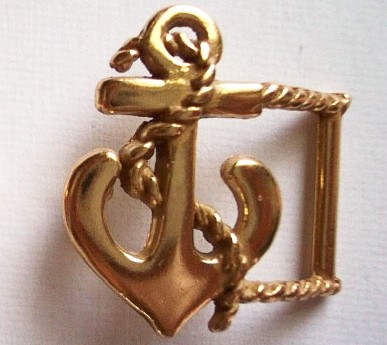 Heavy Brass 3/4" Anchor Buckle