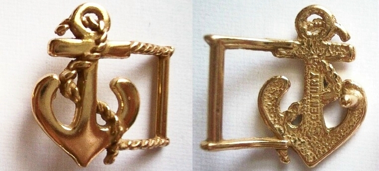 Heavy Brass 3/4" Anchor Buckle