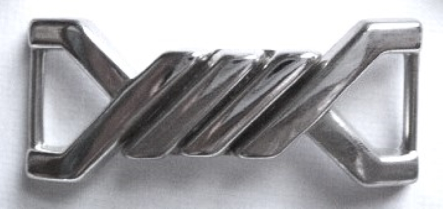 Silver Interlocking Buckle