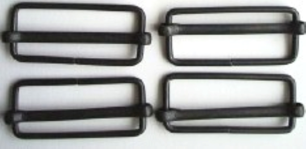 Black Metal Slidebar 2" Buckle