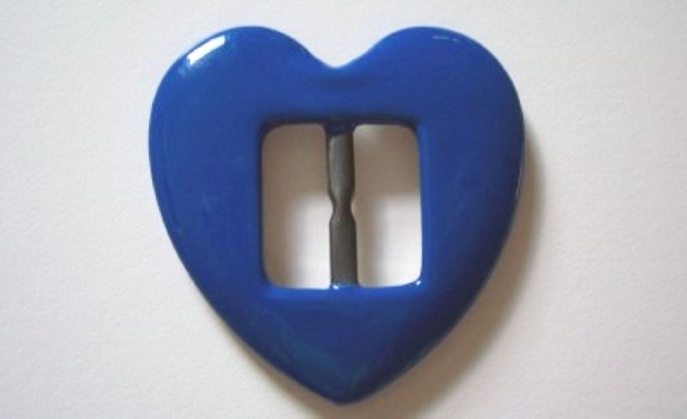 Royal Vinyl Covered Metal 2 1/4" Heart Buckle