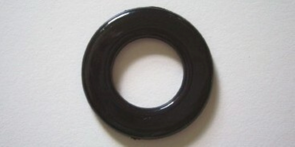 Black Plastic Circle Ring