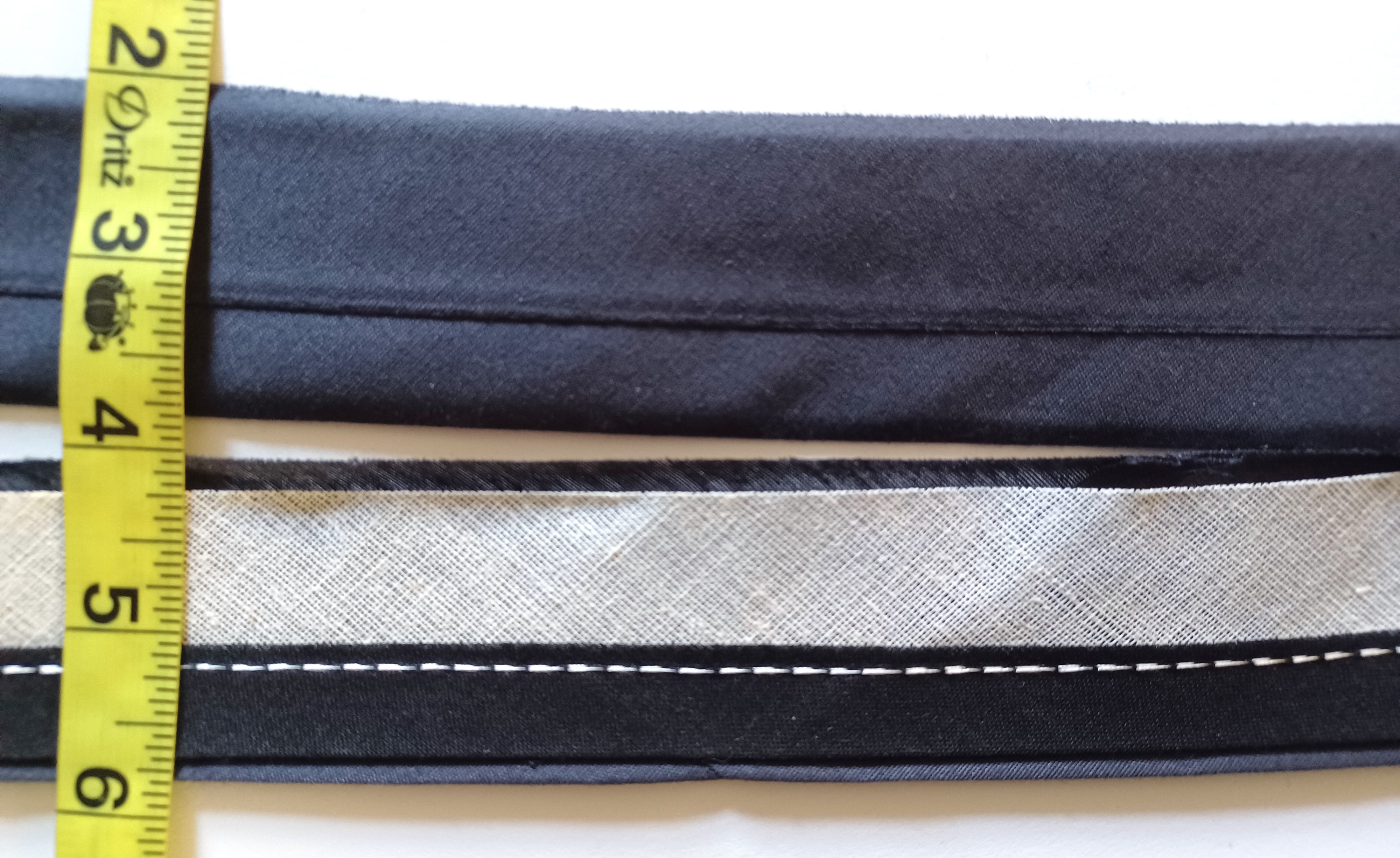 Black 1 3/4" Waistline Facing