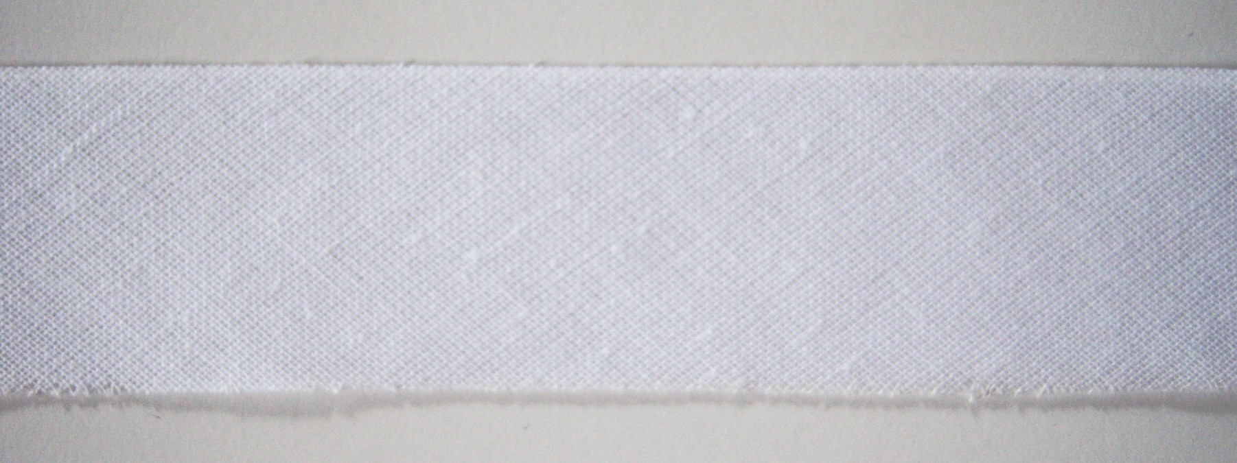 White Bias Woven 1 1/2" Facing
