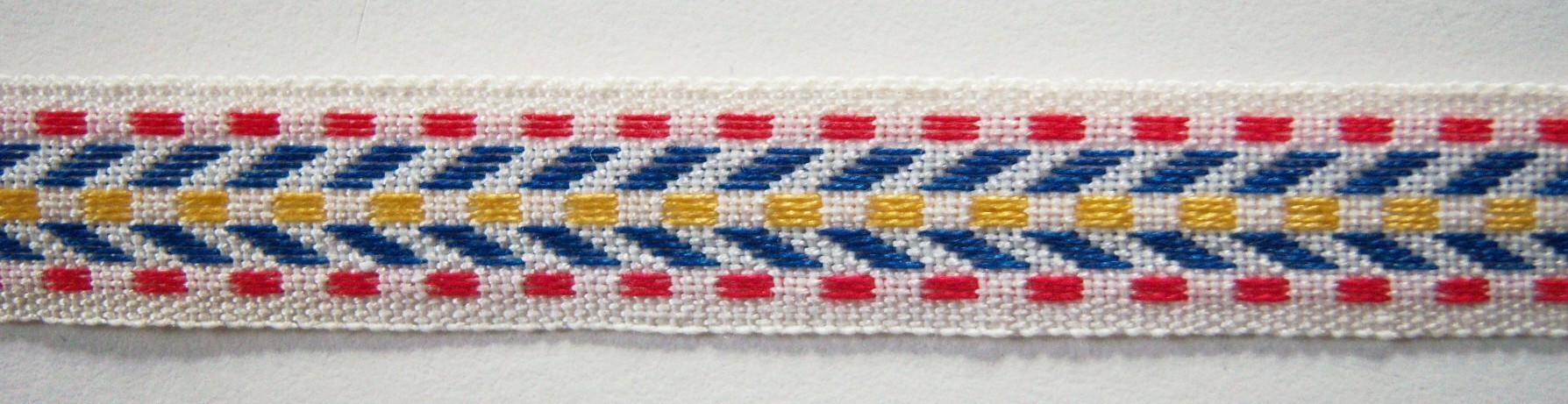 Red/Blue 1/2" Jacquard