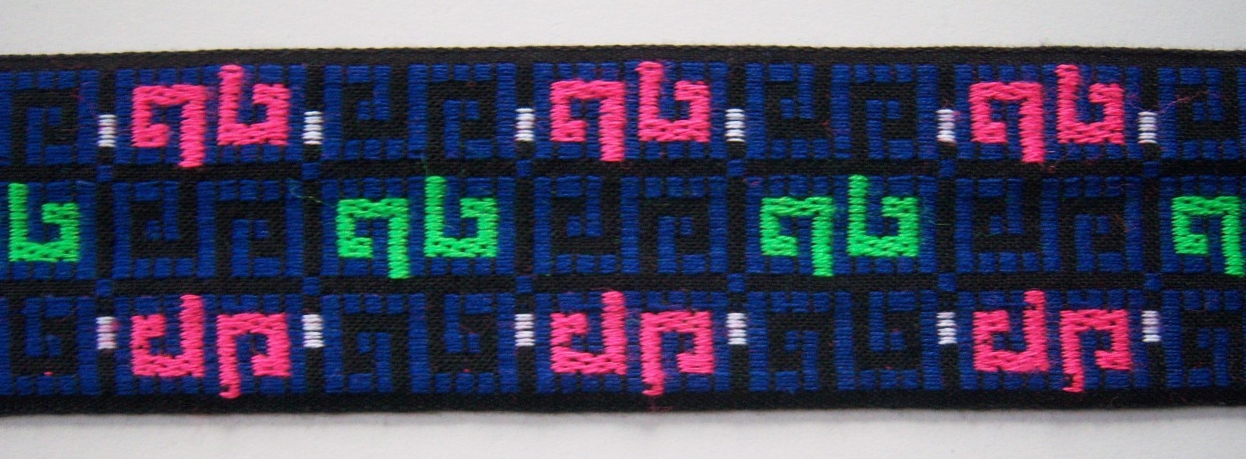 Black/Royal/Neon 2 Inch Jacquard