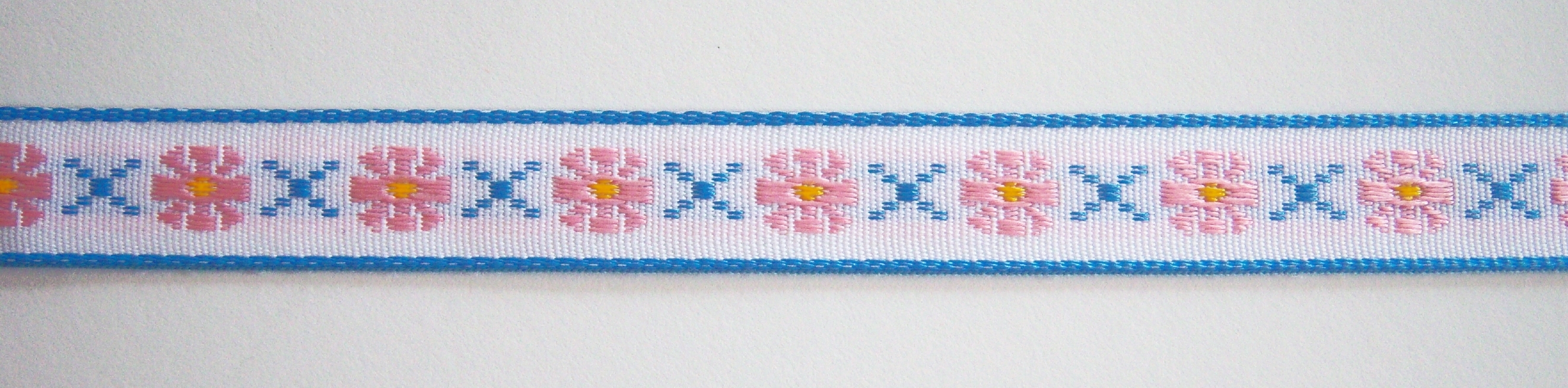 Pink/Blue 5/8 Inch Jacquard