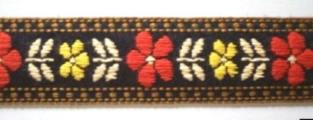 Brown/Orange Jacquard