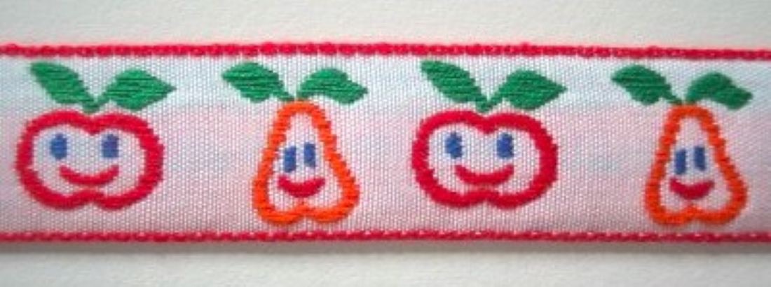 Red/Orange 3/4 Inch Jacquard