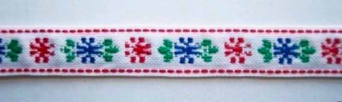 Primary Thick 3/8 Inch Floral Jacquard
