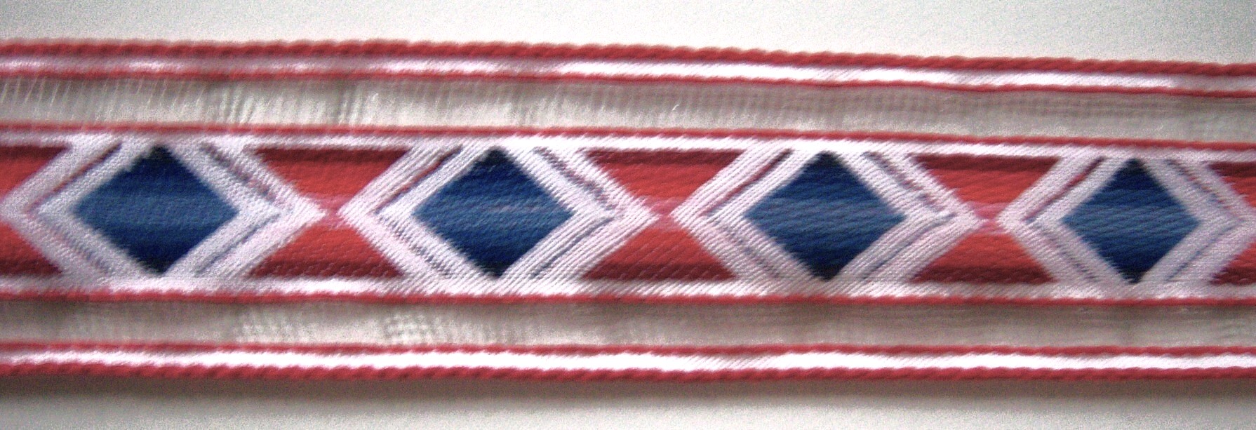 Red/Royal 1 1/2 Inch Jacquard
